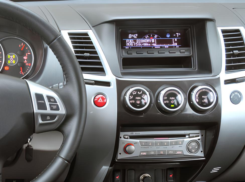 Рамка  MITSUBISHI Pajero Sport 2008-2015 для переноса бортового компьютера вниз