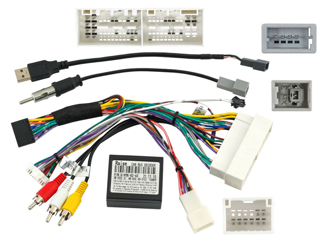 UMS-провод HYUNDAI Sonata (Navi), KIA Sportage (Navi) 2018-2021 максимальная комплектация (CAN-модуль) (HY-04) без оригинального усилителя