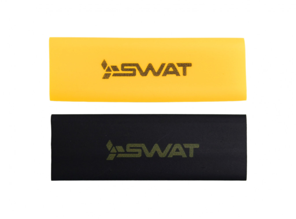 Трубки термоусадочные, d10мм, 8Ga, 5шт. черных и 5шт. желтых длиной 4см.