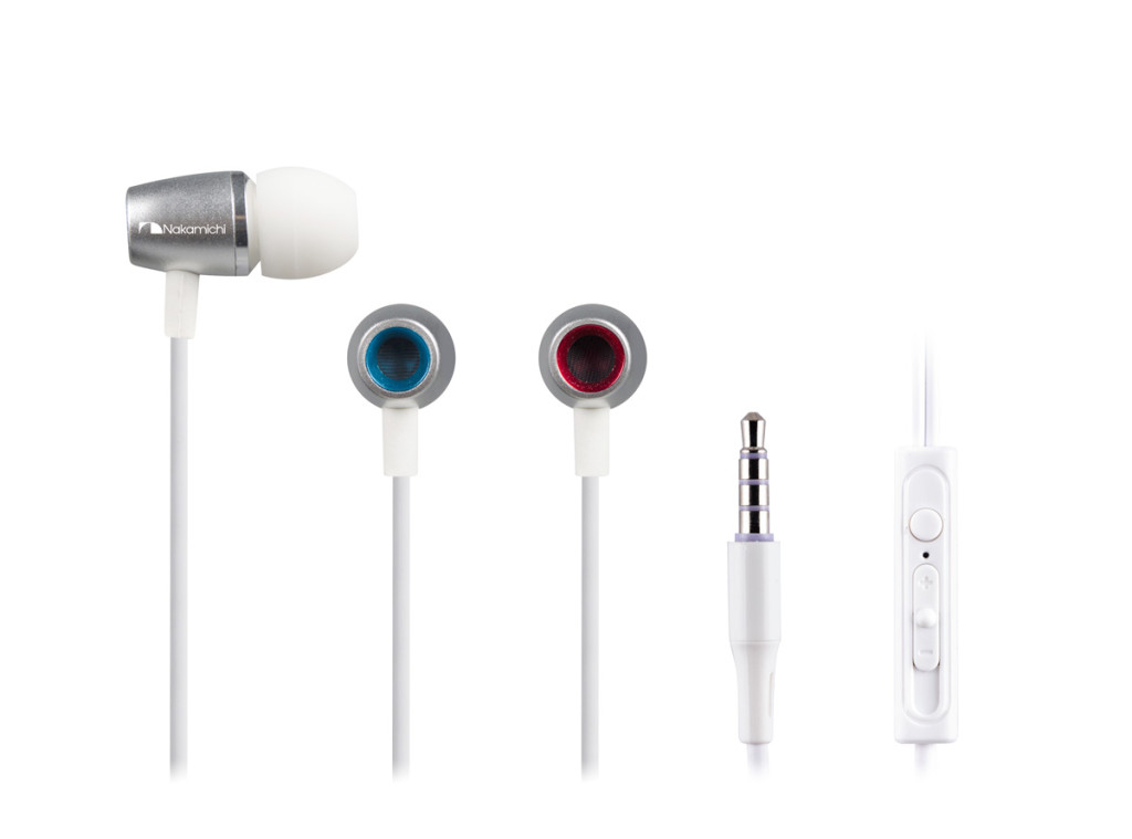 Nakamichi CE300(SL), проводные наушники-гарнитура (серебристый)