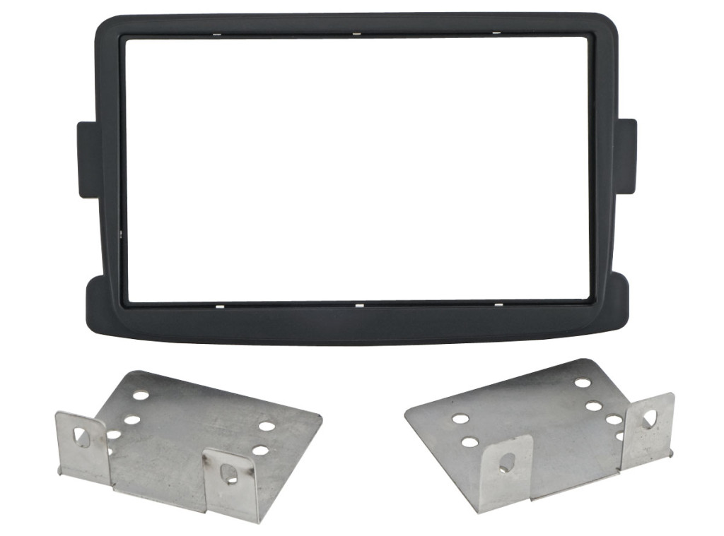 Рамка  RENAULT Duster до 2019, Sandero 14+, Kaptur, NISSAN Terrano 17, LADA Xray  2din (крепеж)