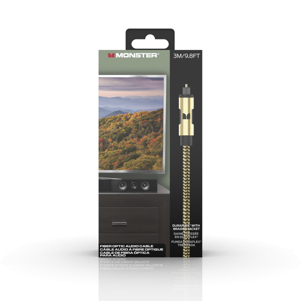 Monster Cable Essentials, оптический аудио кабель, 3m