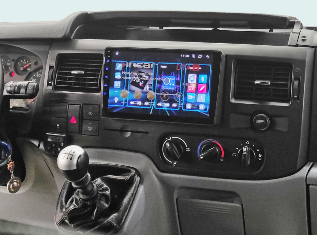 Рамка для UMS  FORD Focus-2 2005-2007, C-Max, S-Max, Fusion, Fiesta 05+; S-Max, Transit, Galaxy 06+ (Накладка), 9"