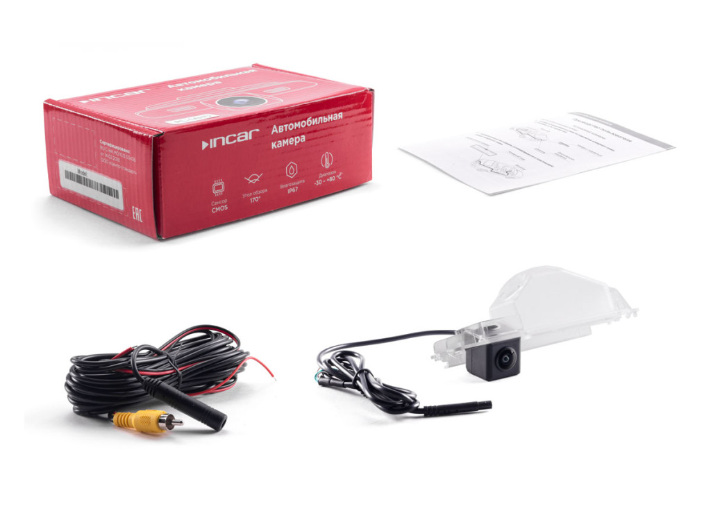 Camera Renault Logan I/II (04+), Sandero I/II (09+), Sandero Stepway I/II (09+), Symbol I(99-08) (INCAR VDC-115MHD)(КОМПЛЕКТ)/Цифровая камера 1280*720
