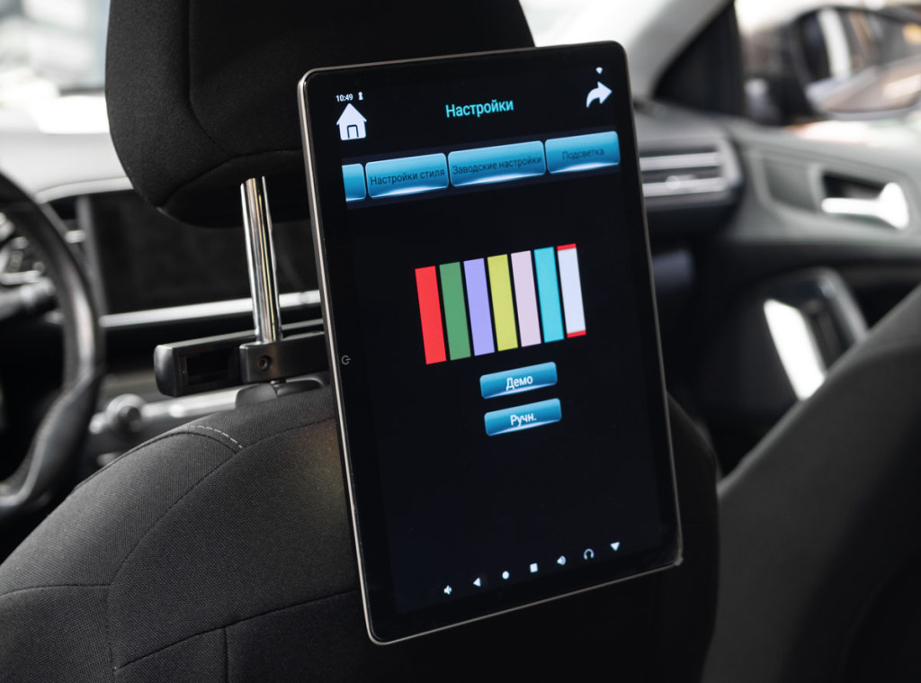 Монитор в подголовник 12", 4+64Гб, 2160*1440, Android 11, LTE