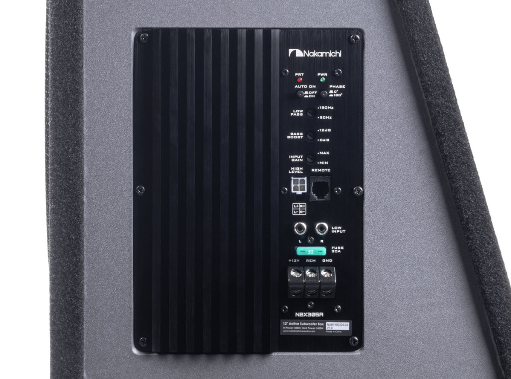 Nakamichi NBX305A /корпусной активный сабвуфер закрытого типа 12", 2400 Вт/