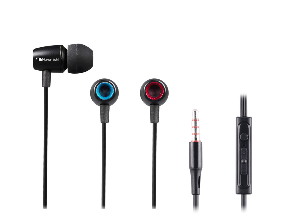 Nakamichi CE300(BK), проводные наушники-гарнитура (черный)