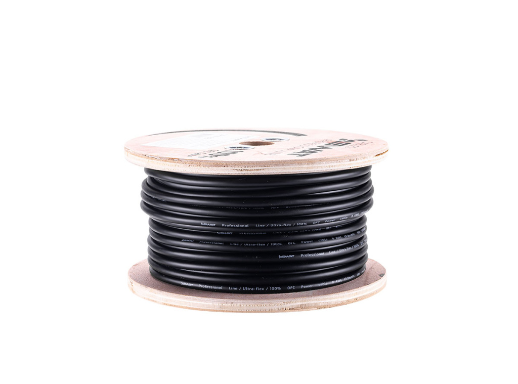 SWAT SPW-8B /силовой кабель 8Ga/8мм-50м/кат.черный, медь