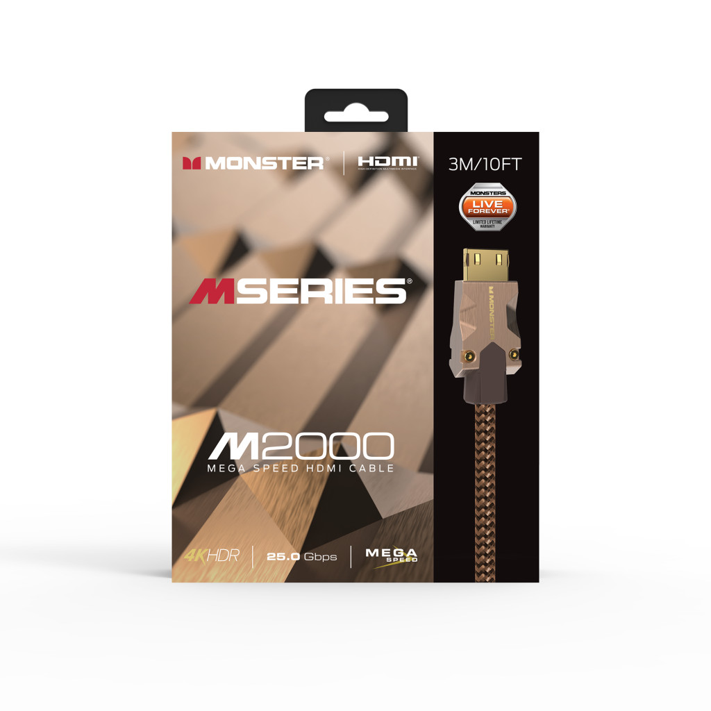 Monster Cable Mseries M2000, HDMI кабель, 4K, UHD, 3m