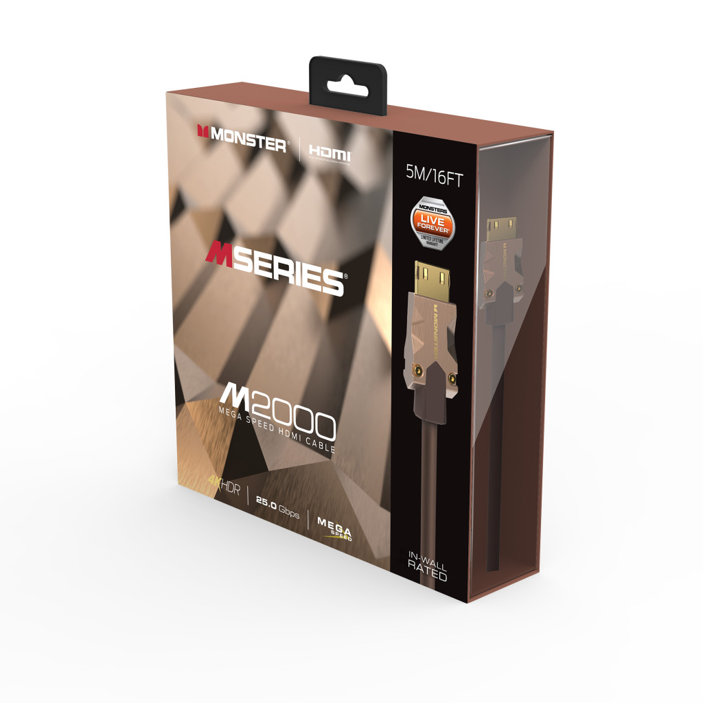 Monster Cable Mseries M2000, HDMI кабель, 4K, UHD, 5m