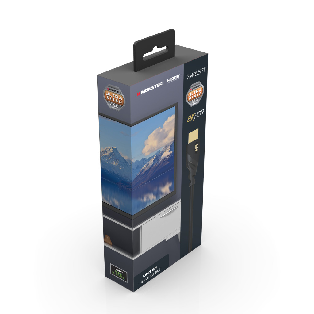 Monster Cable Essentials, HDMI кабель, 8K, UHS, 2m