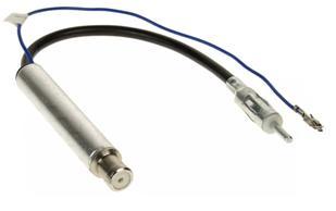 ISO антен переходник VW, Audi, Opel, Skoda, Renault, Peugeot, Citroen с питанием старый