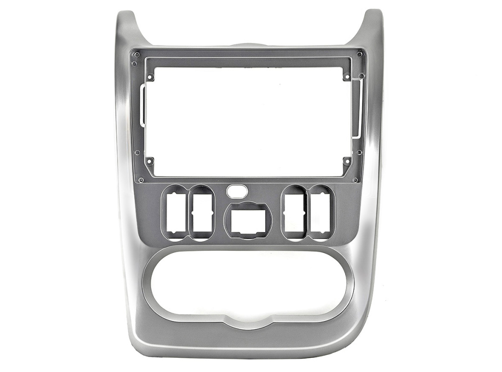 Рамка для UMS  LADA Largus 2012-2021, RENAULT Logan 2010-2014 SILVER, 9"