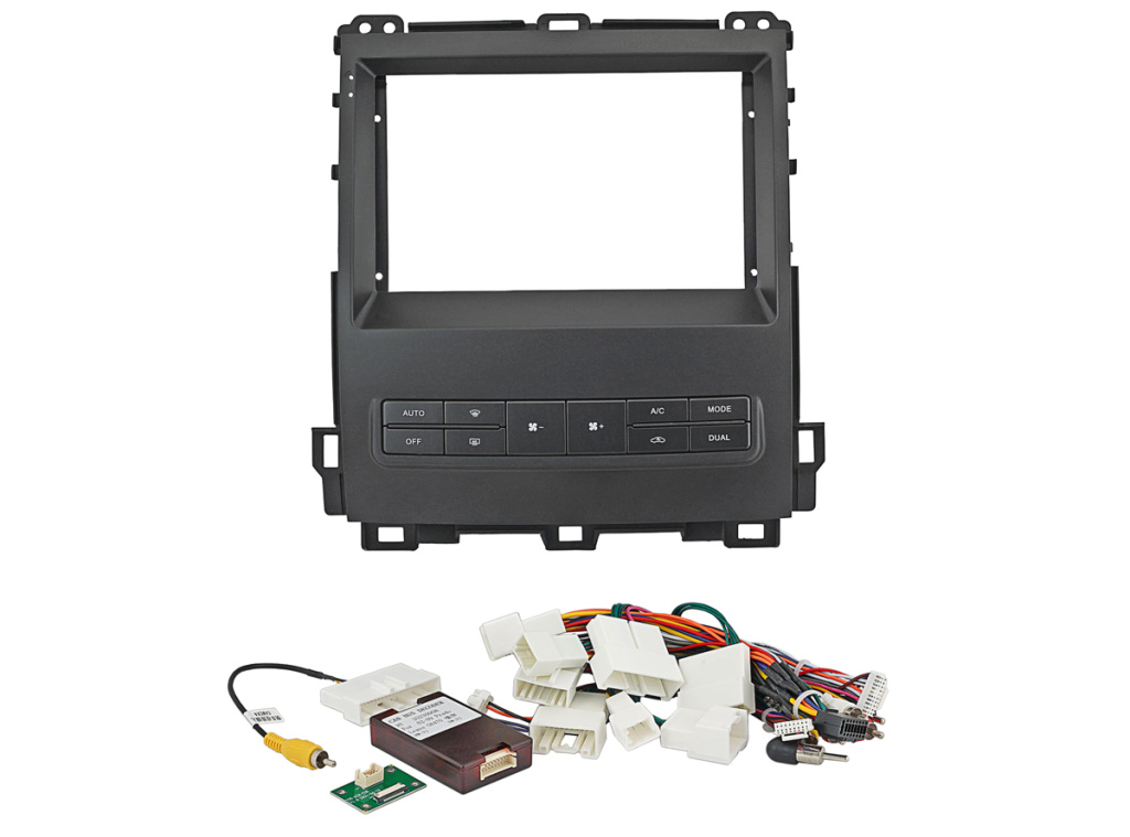 Рамка для UMS  TOYOTA Land Cruiser Prado-120, LEXUS GX470, 9" (тип4 Original style) для авто с оригинальным дисплеем, провода в компл